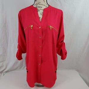 Calvin Klein Blouse/Pink/Size: Medium (585)
